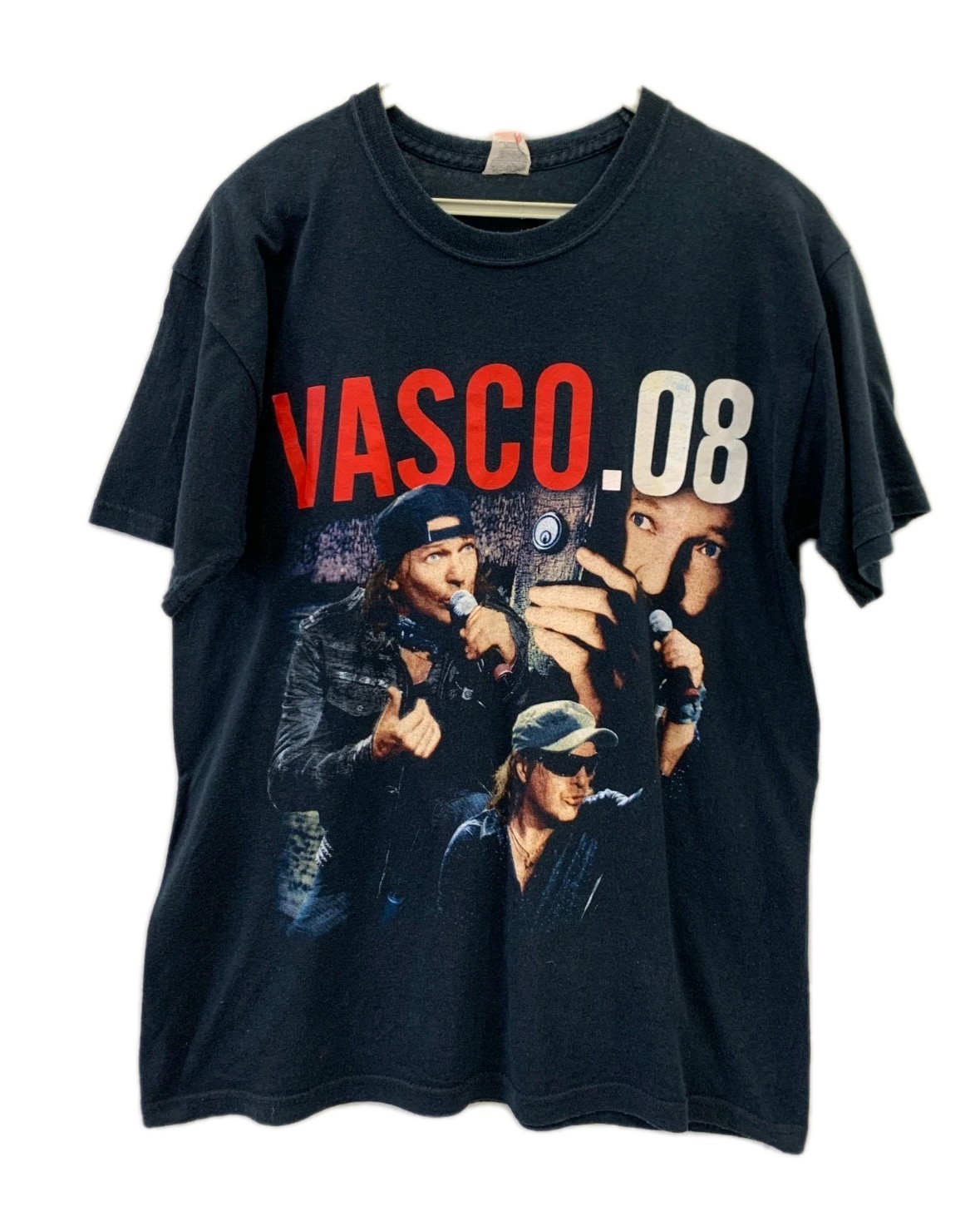 Vtg 2008 Vasco Rossi Tour T-Shirt Live In Concert Italy Rare Graphic Tee M #243