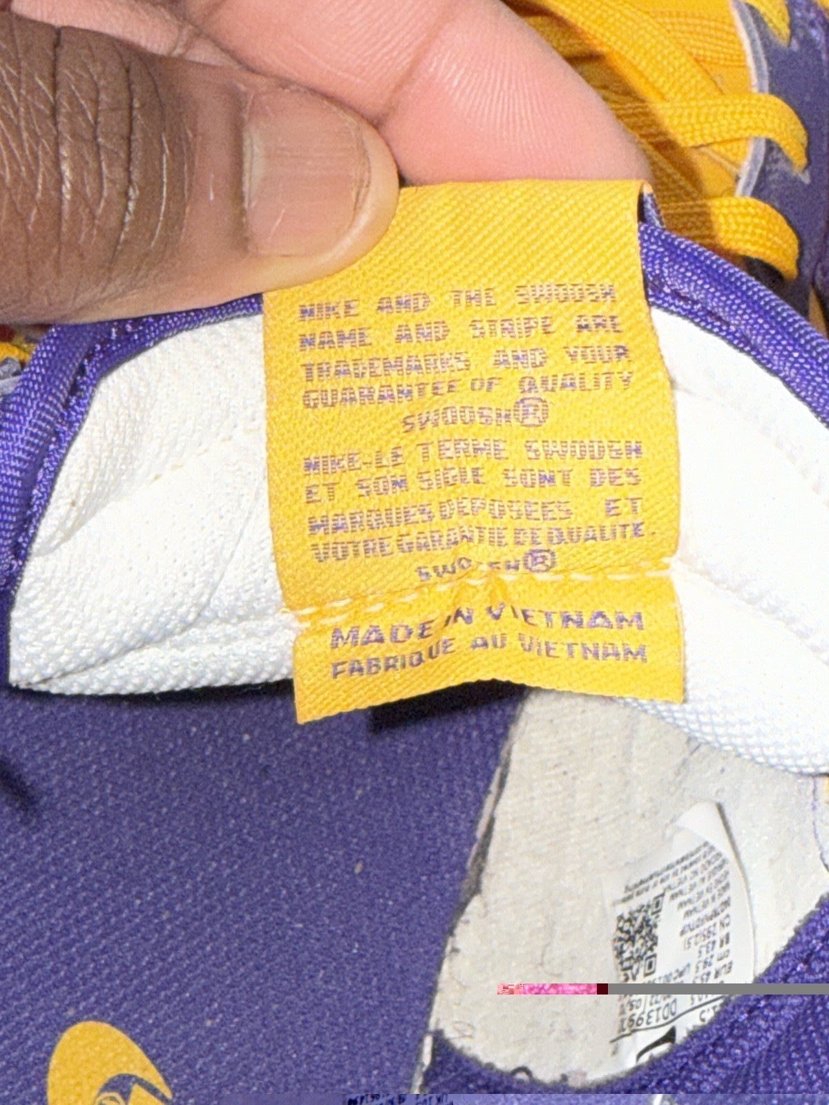 Nike Dunk High Lakers Size 11.5