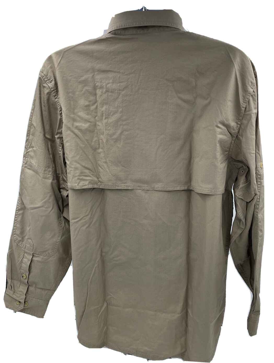 Woolrich Elite Series CCW Men’s Long Sleeve Khaki Operator Shirt Sz L 44912