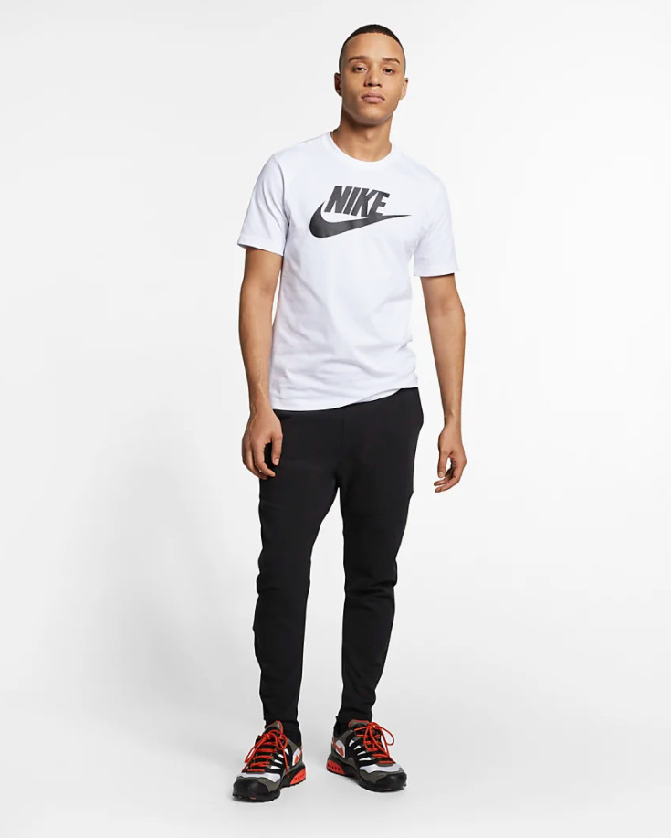 Nike Sportswear Icon Futura Logo Tee Mens Tee Shirt White Multi Size Casual Top