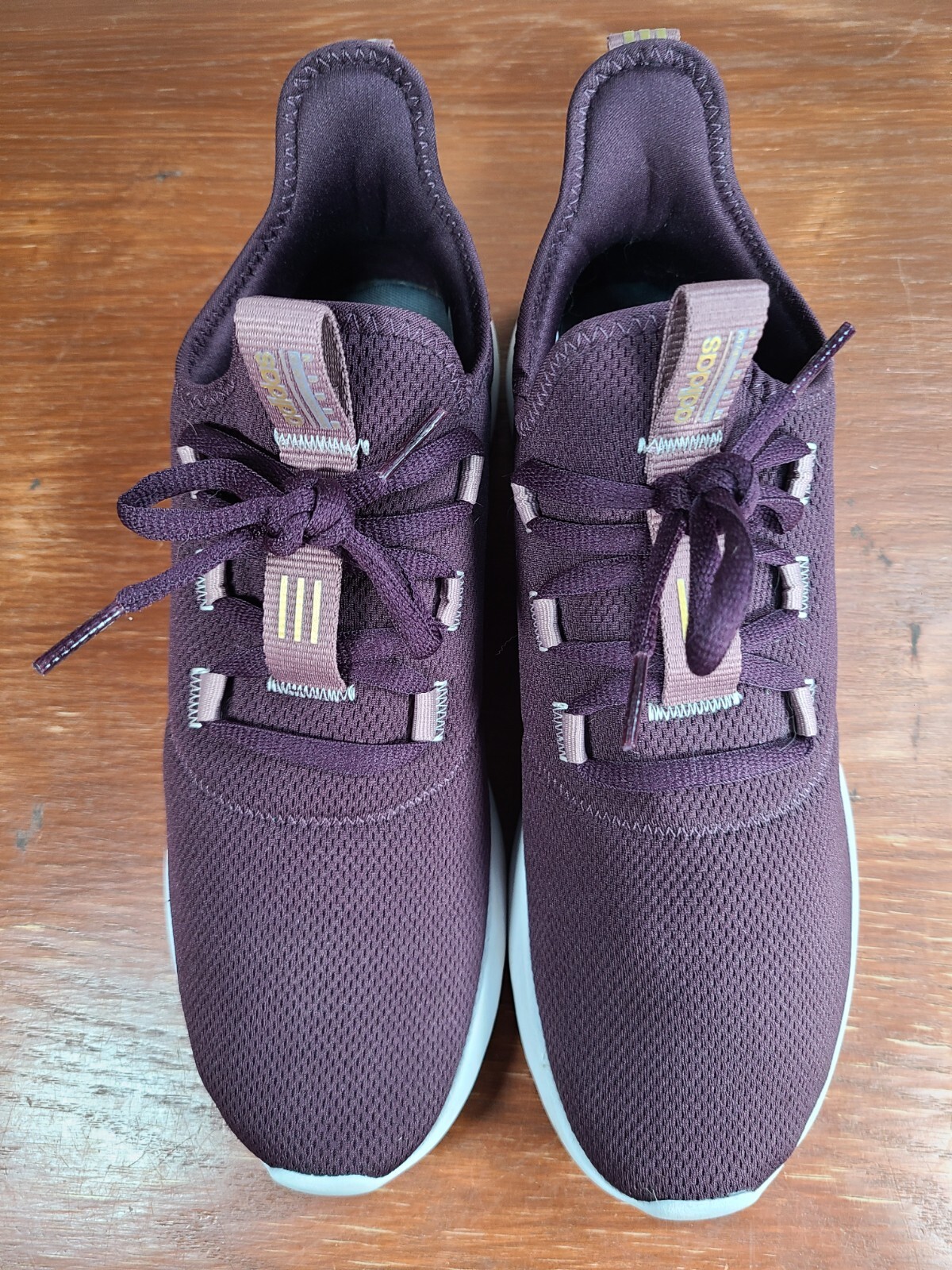 Adidas Cloudfoam Pure 2.0 GV8936 Shadow Maroon-Gold Metallic Womens Size 11
