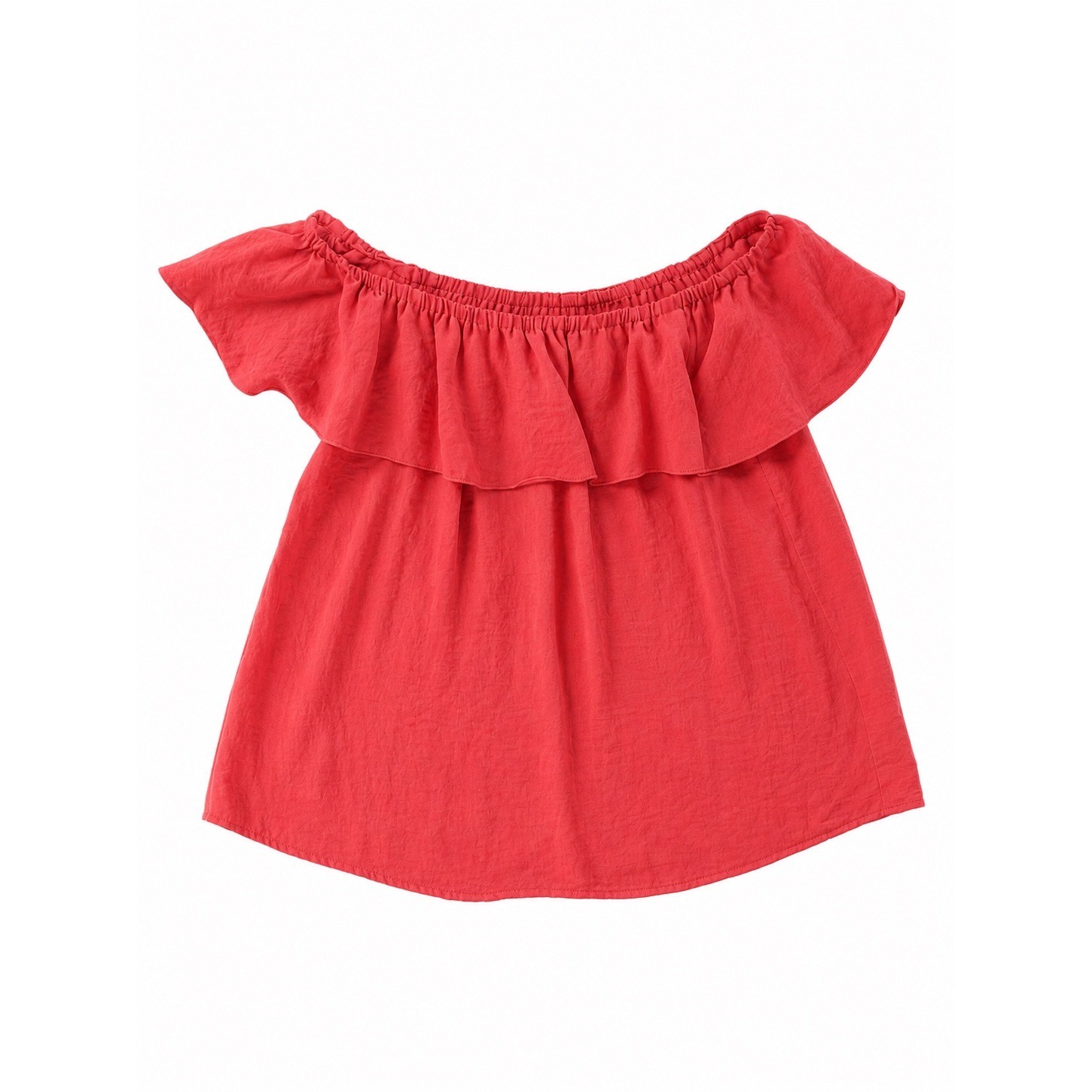 Maeve Anthropologie Size M Coral Off Shoulder Ruffle Flutter Sleeve Boho Top