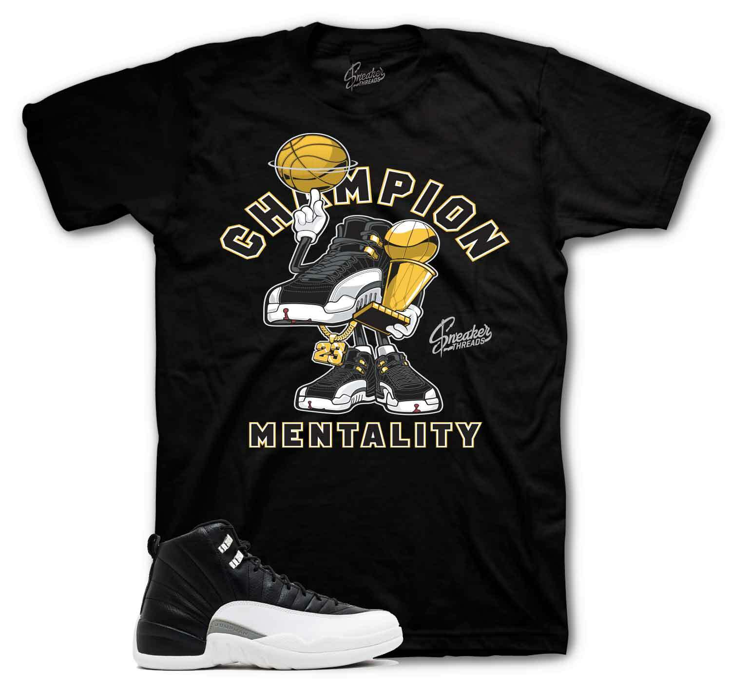 Shirt To Jordan 12 Playoffs Retro Playoff Shoes – Mentality Sneaker Tee