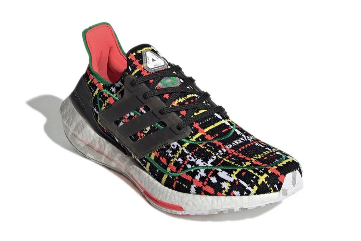Size 8.5 – Palace x adidas UltraBoost 21 Black Multicolor Skating Sneakers