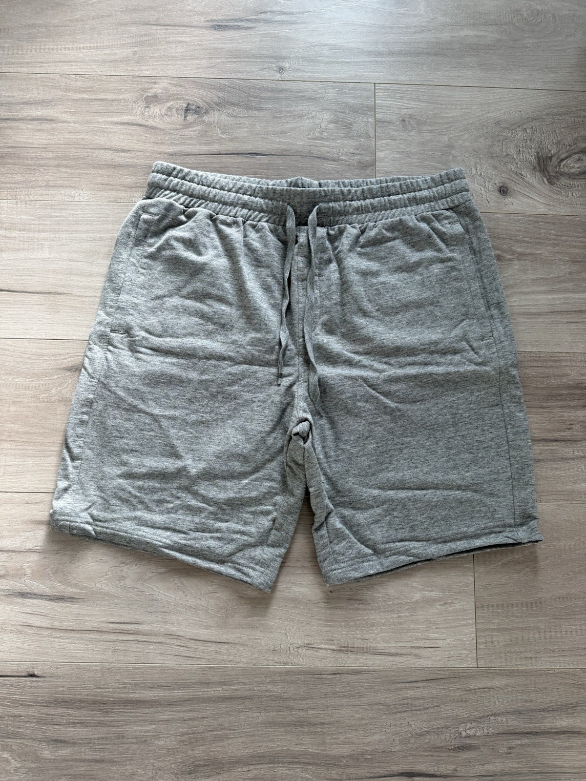RSQ Grey Shorts Jogger Sweatshorts LRG with Elastic Waist and Drawstring Size L