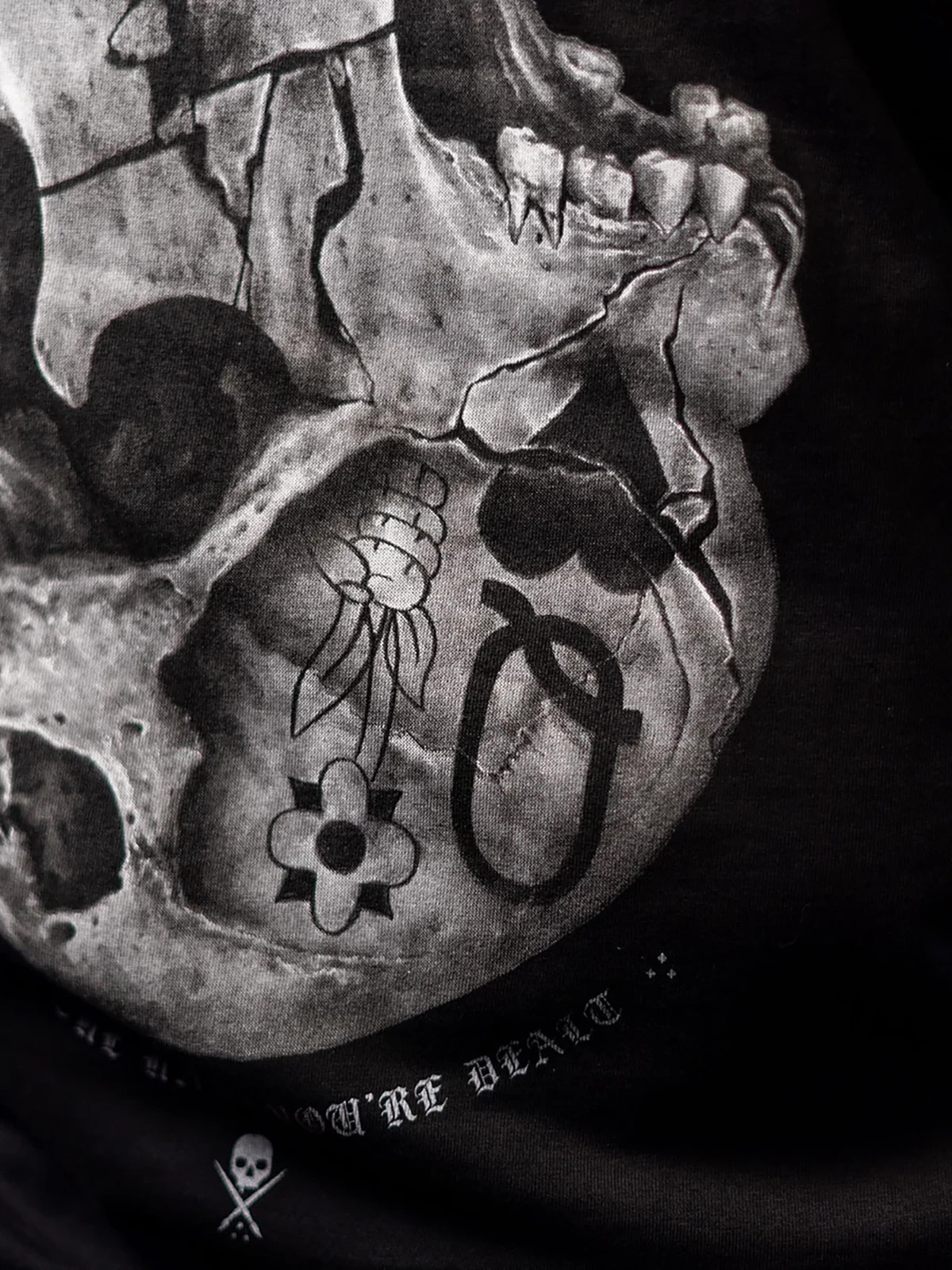 Sullen Men’s Monarchy Short Sleeve Premium T-shirt Skull Cards Tattoo Style Tee
