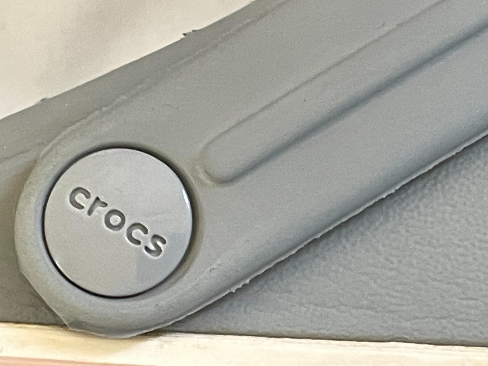 Crocs Crocband Unisex Chunky Gray Rose White Platform Clogs~M-7/W-9~