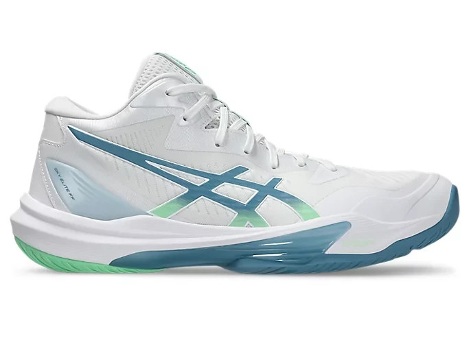 ASICS SKY ELITE FF MT 3 1051A081 106 White Saba Blue Volleyball Shoes