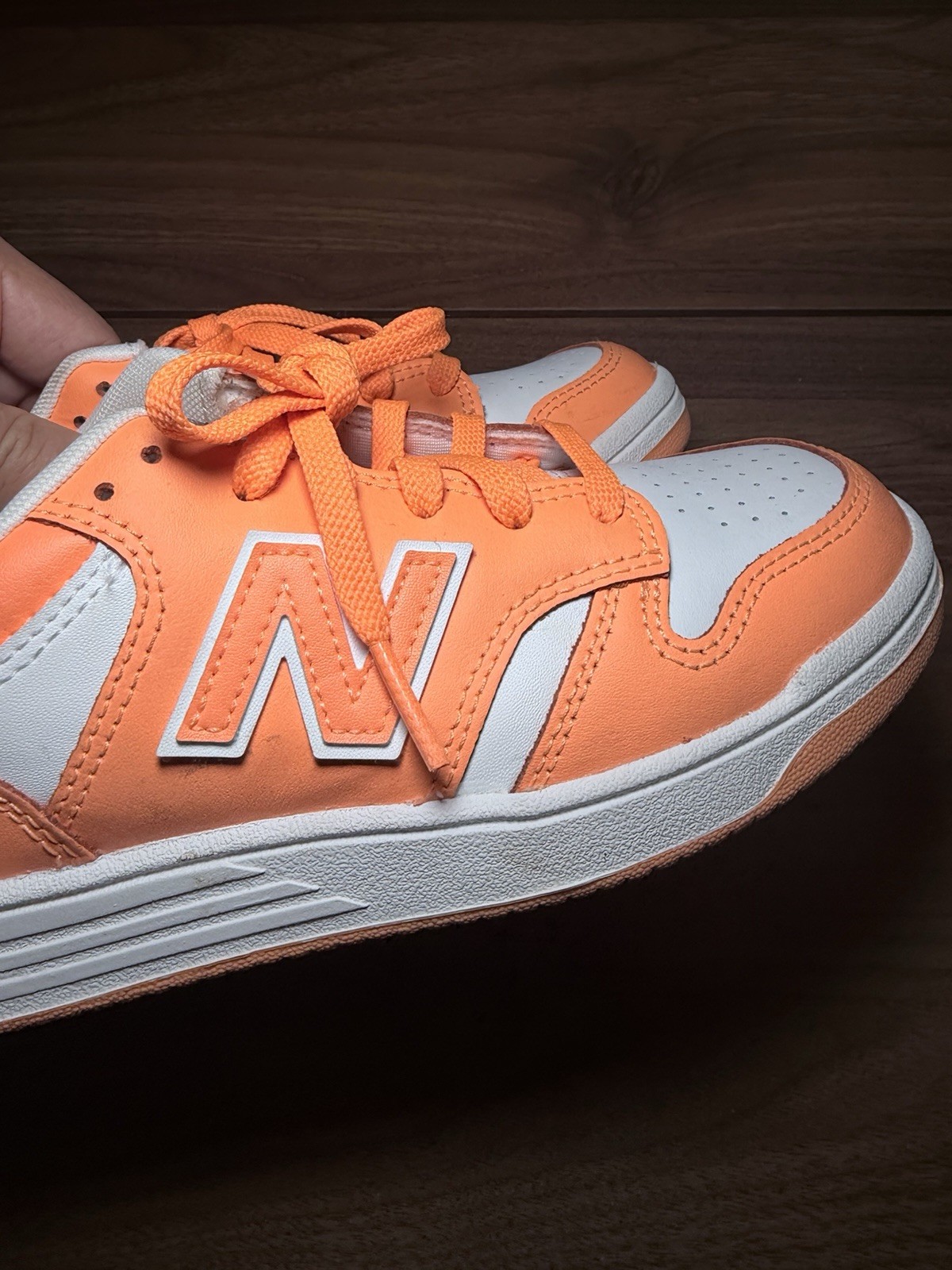 New Balance 480 Kid Size 2 Hot Mango PSB480HM