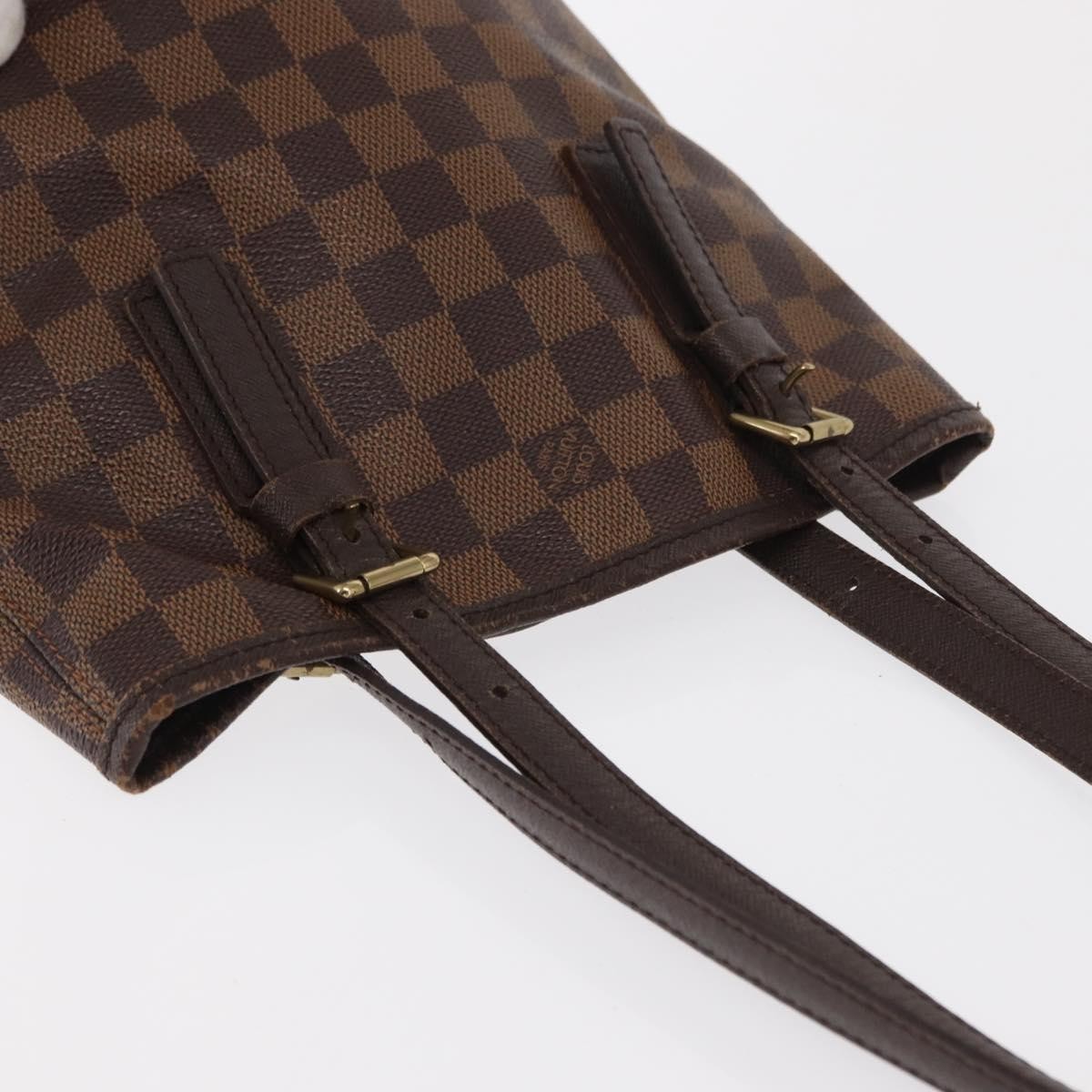 LOUIS VUITTON Damier Ebene Marais Shoulder Bag N42240 LV Auth BA10212