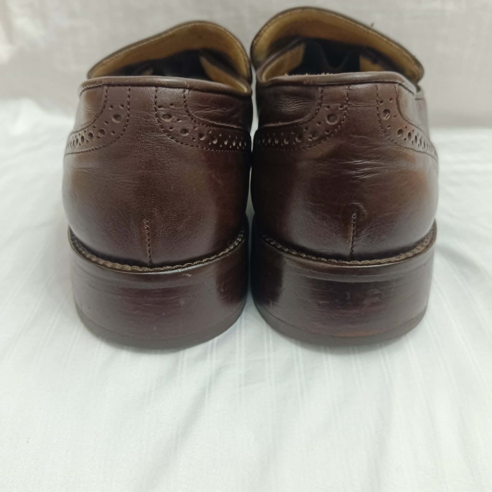 Gianni Versace Shoe Vintage Men Leather Medusa Logo Brown Loafers Sz 43 EU 10 US