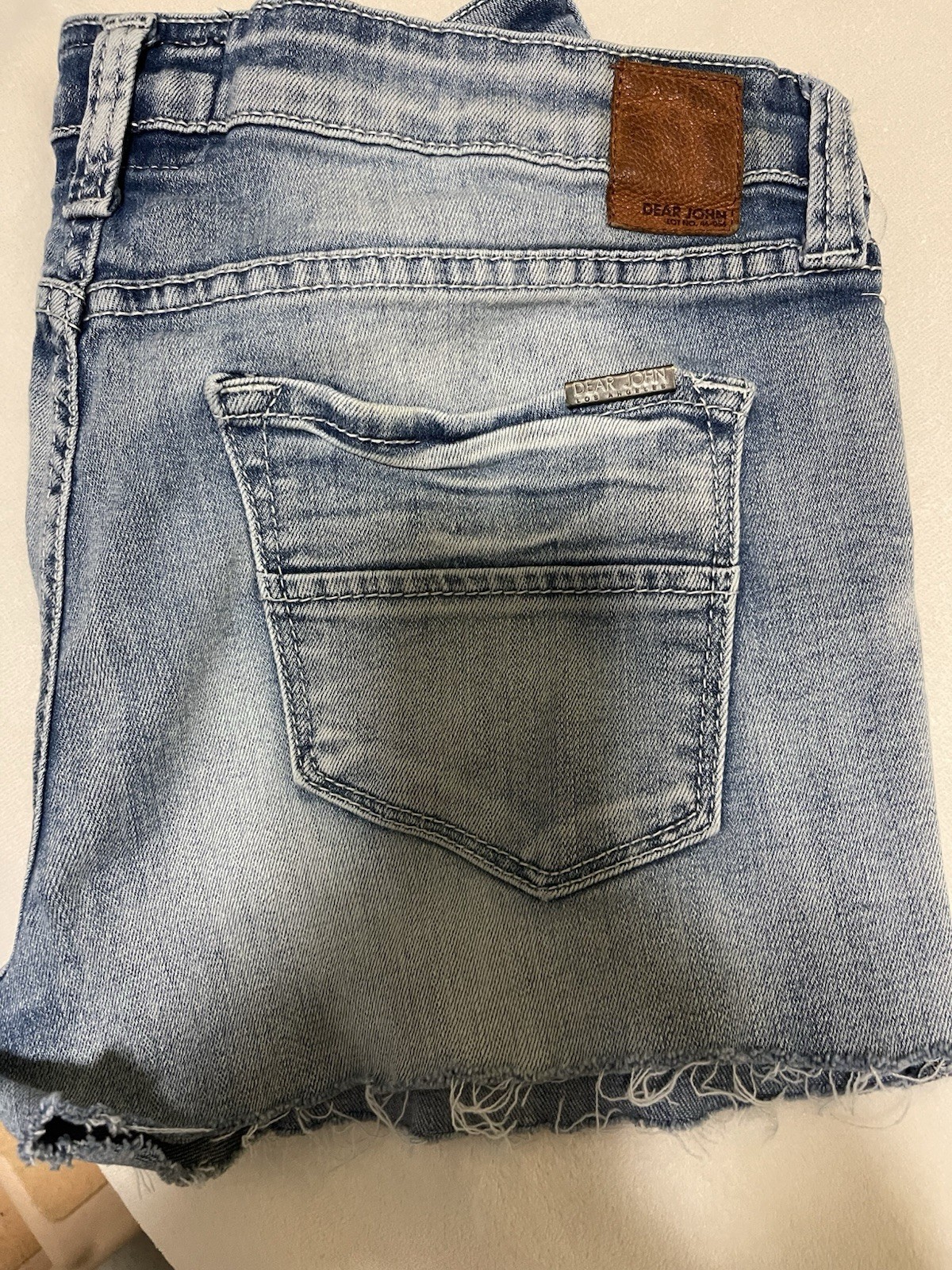 Dear John Women’s Denim Cut Off Shorts 30 Blue Light Wash