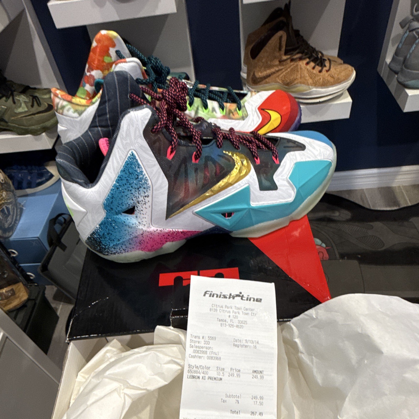 Nike LeBron 11 Premium What The LeBron Multicolor 650884-400 2014
