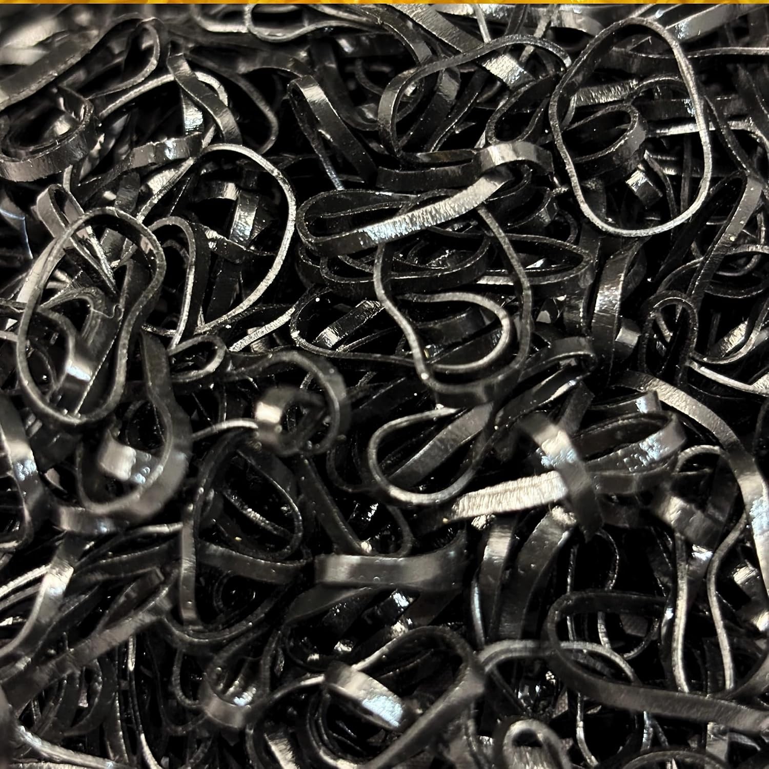500 Pack Rubber Bands for Hair – 22mm Durable, Non-Slip Elastic Hair Ties for