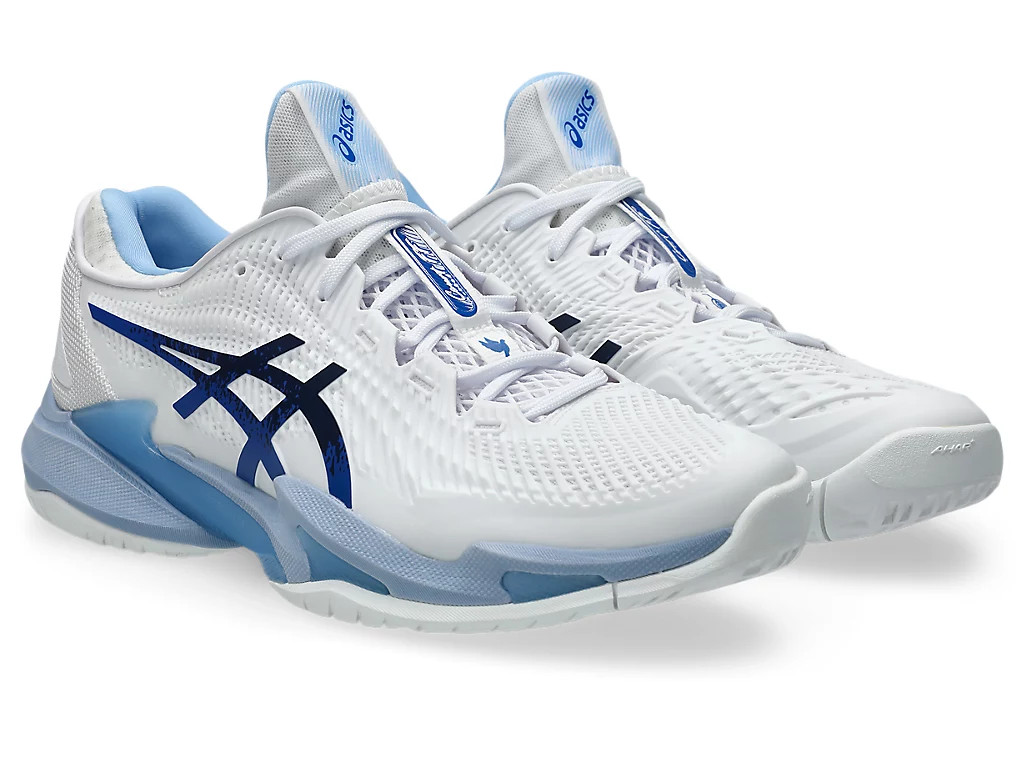 Asics Court FF 3 Novak White Tuna Blue 1041A522-967 Men’s Size