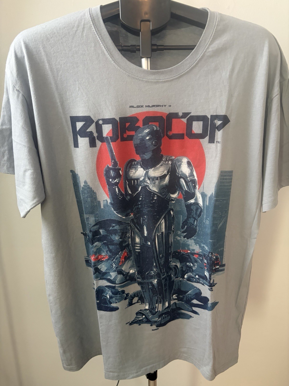 ROBOCOP T-Shirt Loot Crate Exclusive Gray Graphic Mens Size Large 80s Tee Shirt