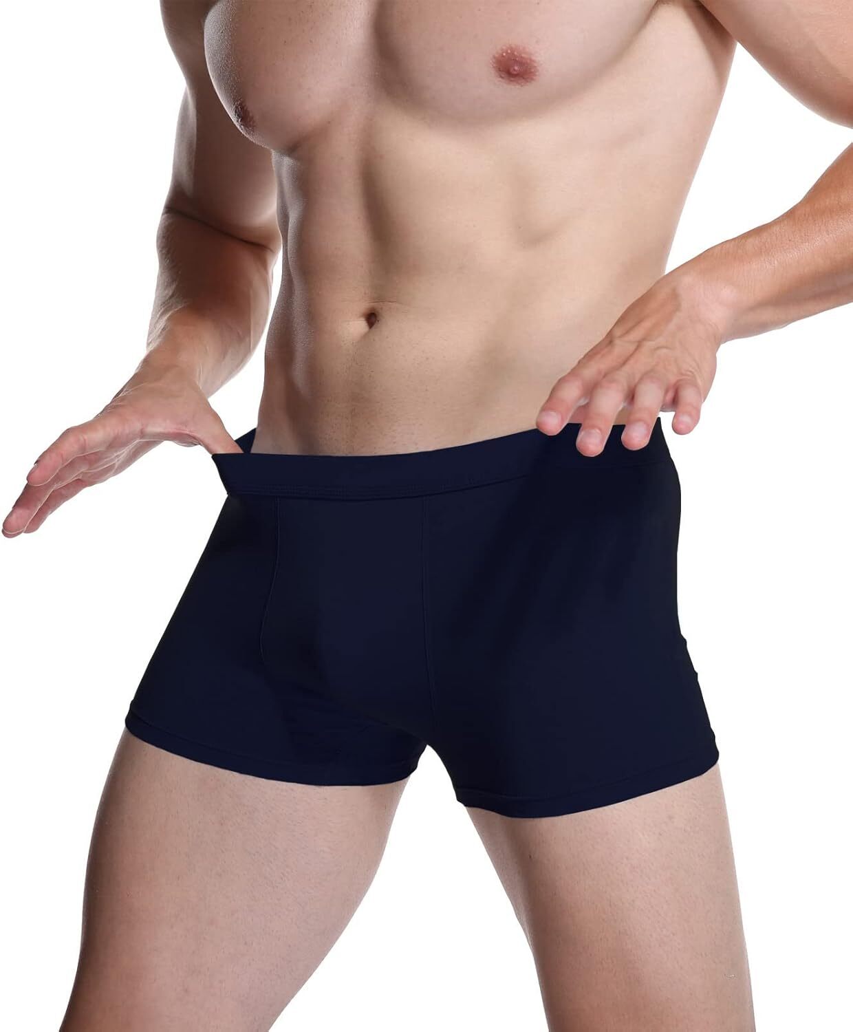Men’s Underwear Soft Bamboo Viscose Boxer Briefs Stretch Trunks Pack