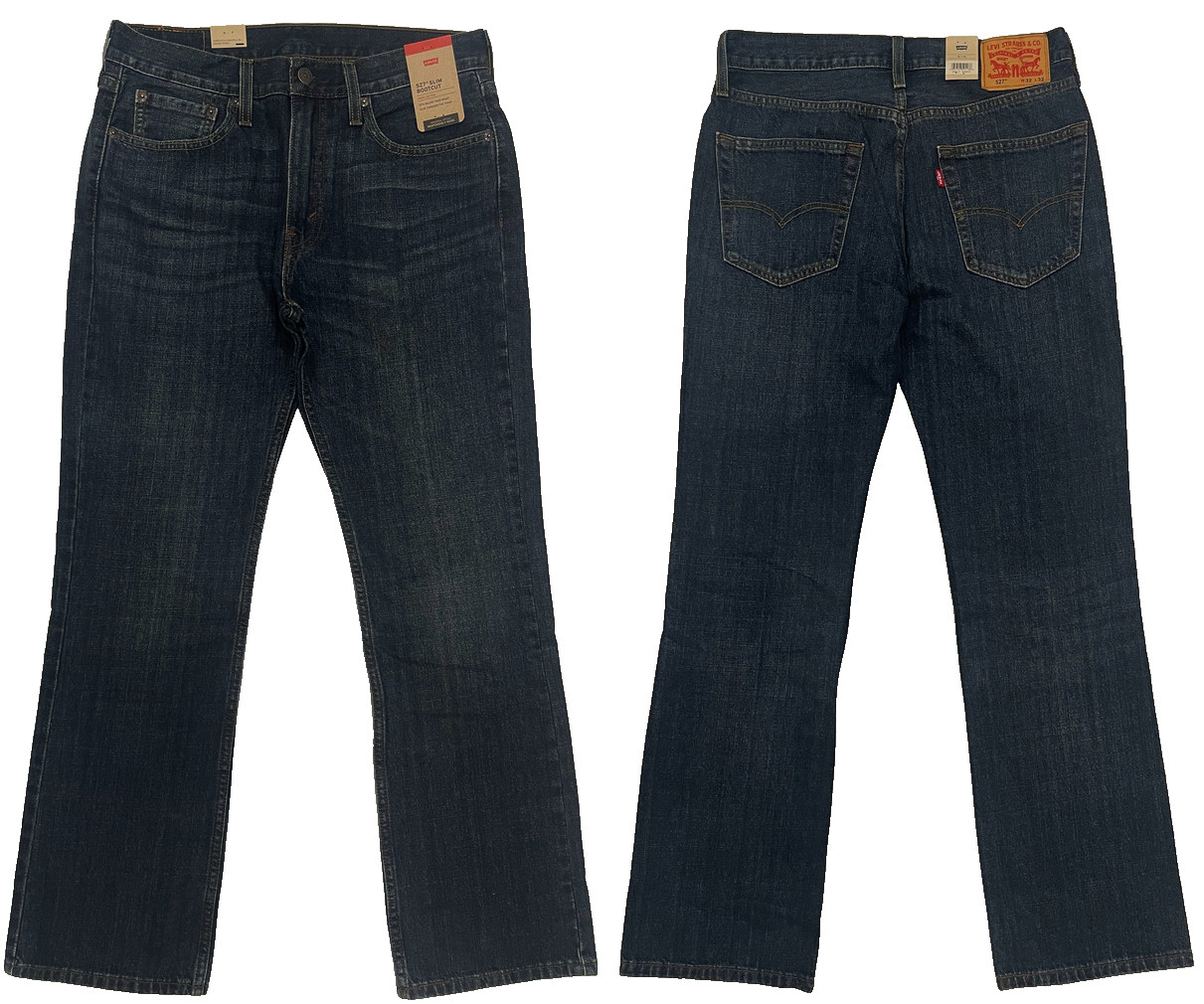 Levis 527 Slim Bootcut Mens Jeans Dark Blue Sizes: 32, 33, 34, 36 Levi #4257
