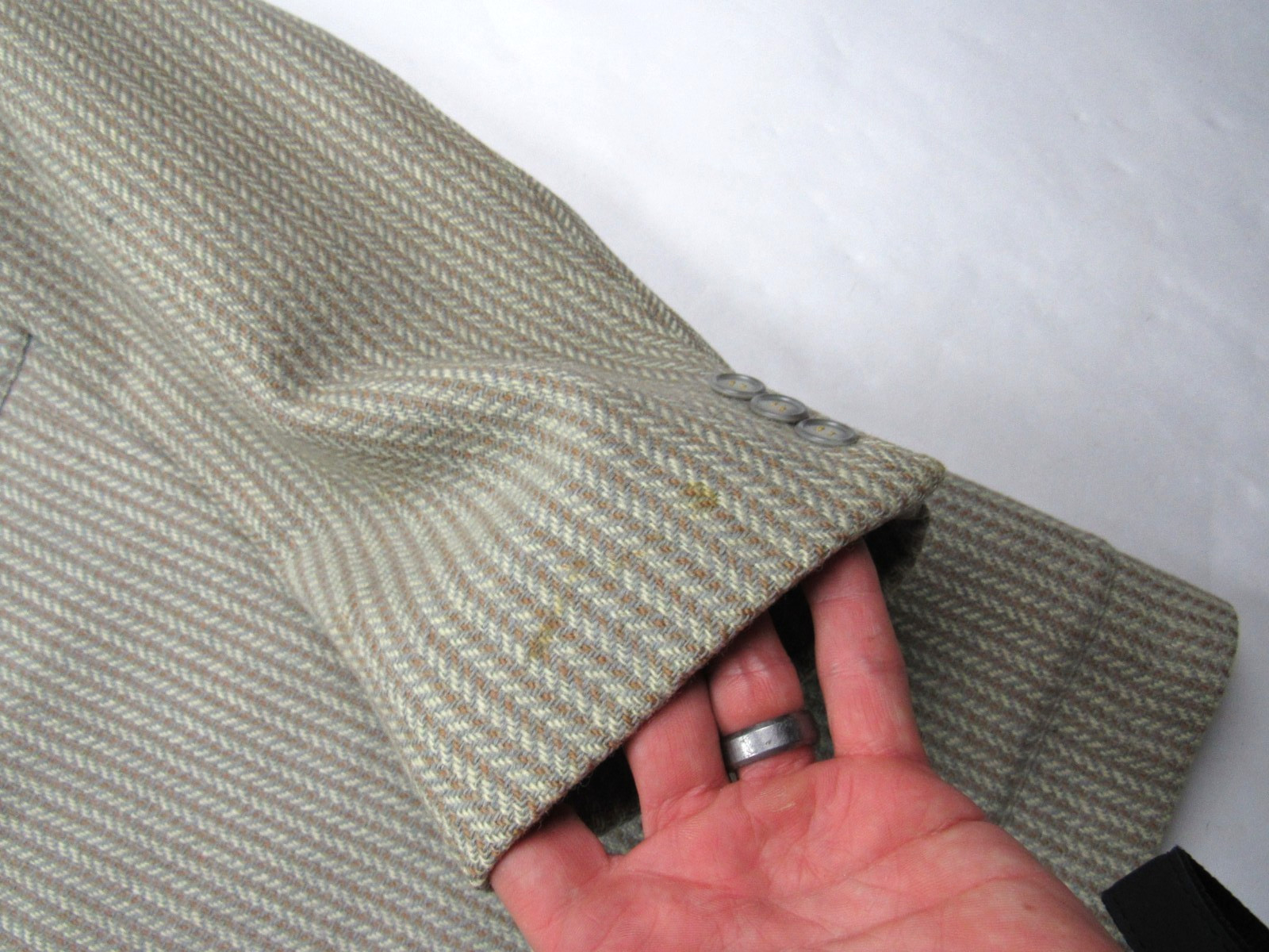 Vtg 1950’s Mavest Patch Pocket Wool Fleck Blazer Sport Coat Jacket Mens 42 R