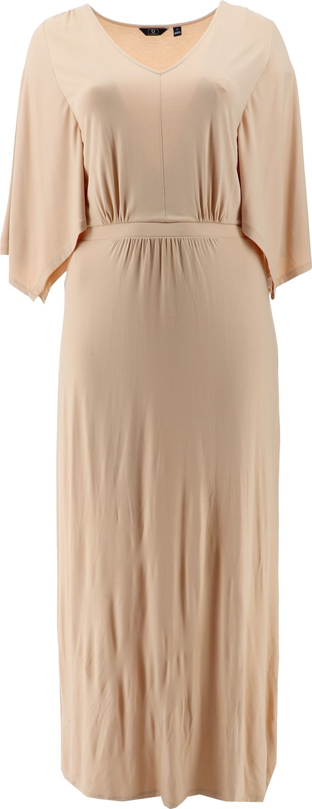 G Giuliana EcoLuxe Knit Dress Sand 1X NWOT (1126)