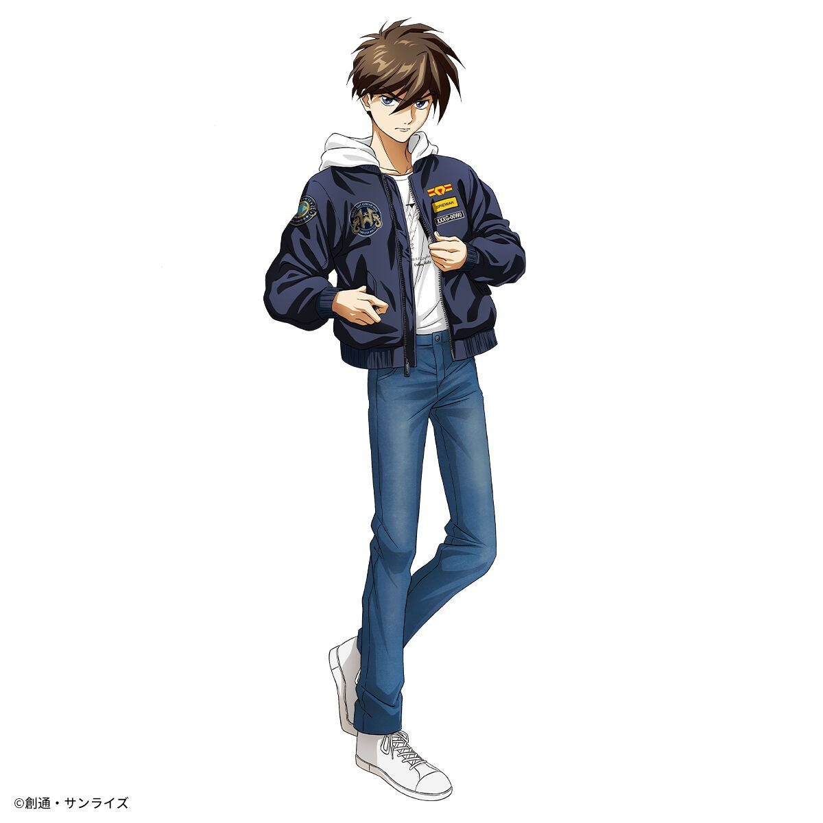 STRICT-G SPIEWAK Gundam W Endless Waltz L-2 Hoodie Heero Yuy Model PR Blue