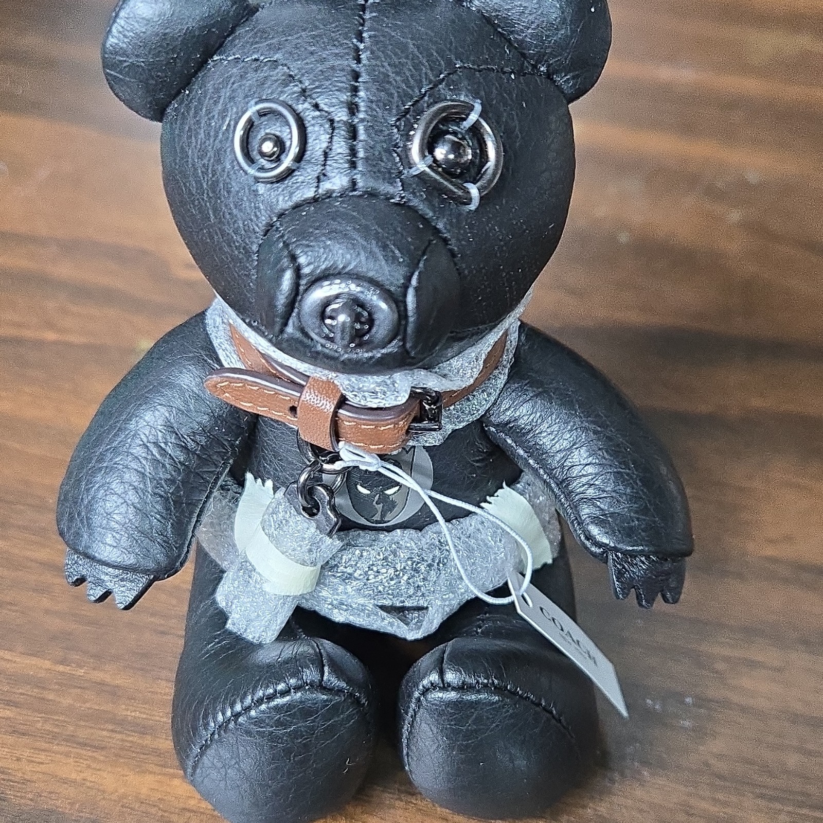 Coach Limited Edition Black Panther Leather Bear