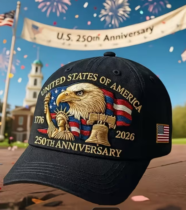4TH Of July Baseball Cap /Hats, America 250,USA 250th Anniversary hats -Printed