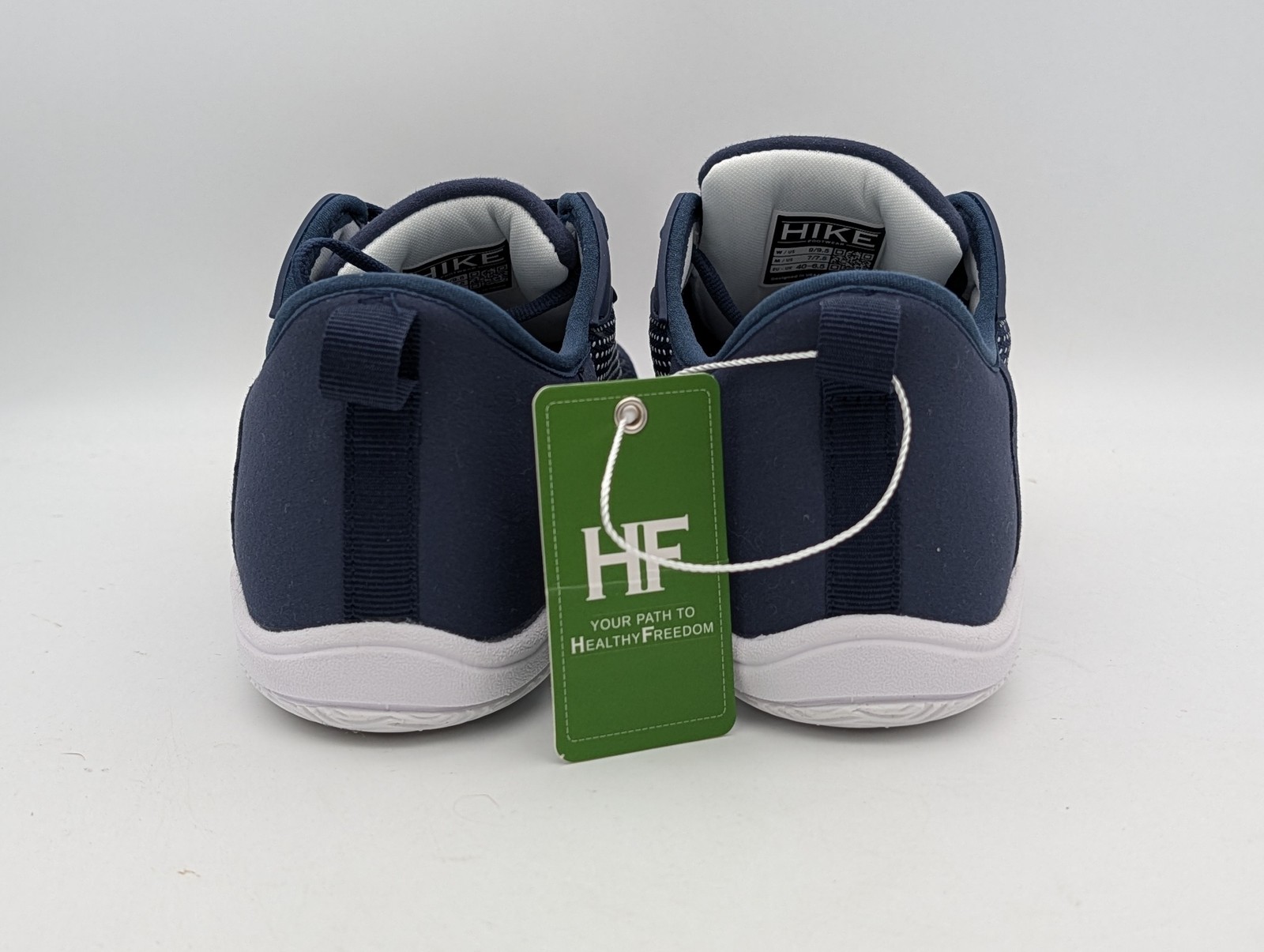 Hike Footwear HF Stride Barefoot Shoes Womens 9.5 Mens 7.5 Blue Walking Sneakers