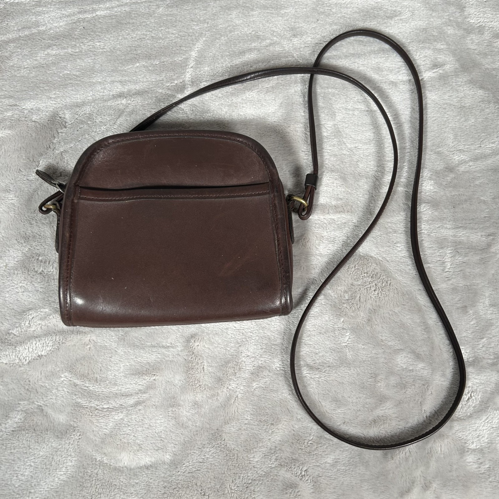 Vintage COACH Legacy Abbie Purse Handbag Brown Leather Crossbody Strap #9017 USA