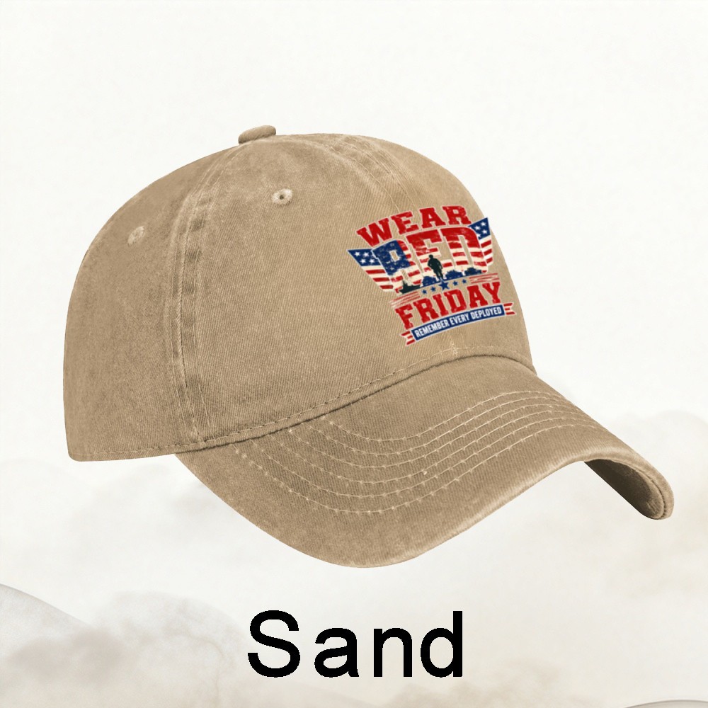 Wear Red Friday Dad Hat Patriotic Baseball Cap Adjustable