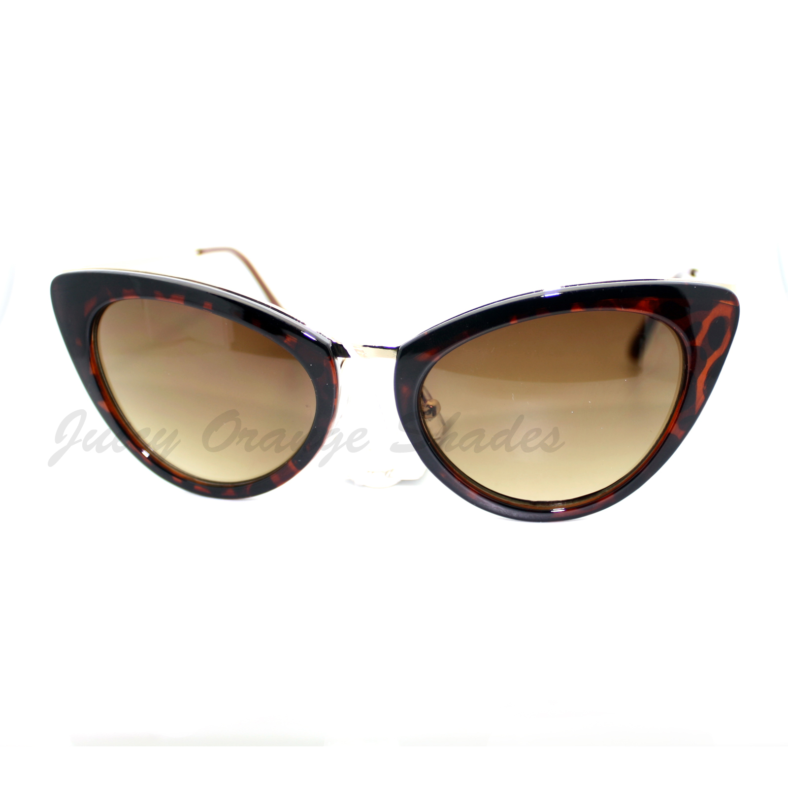 Womens Cateye Sunglasses Designer High Fashion Chic Retro Shades