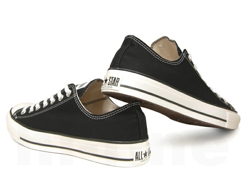 Converse Canvas All Star J OX Black Made in Japan Low Cut New w/ Box 32167431