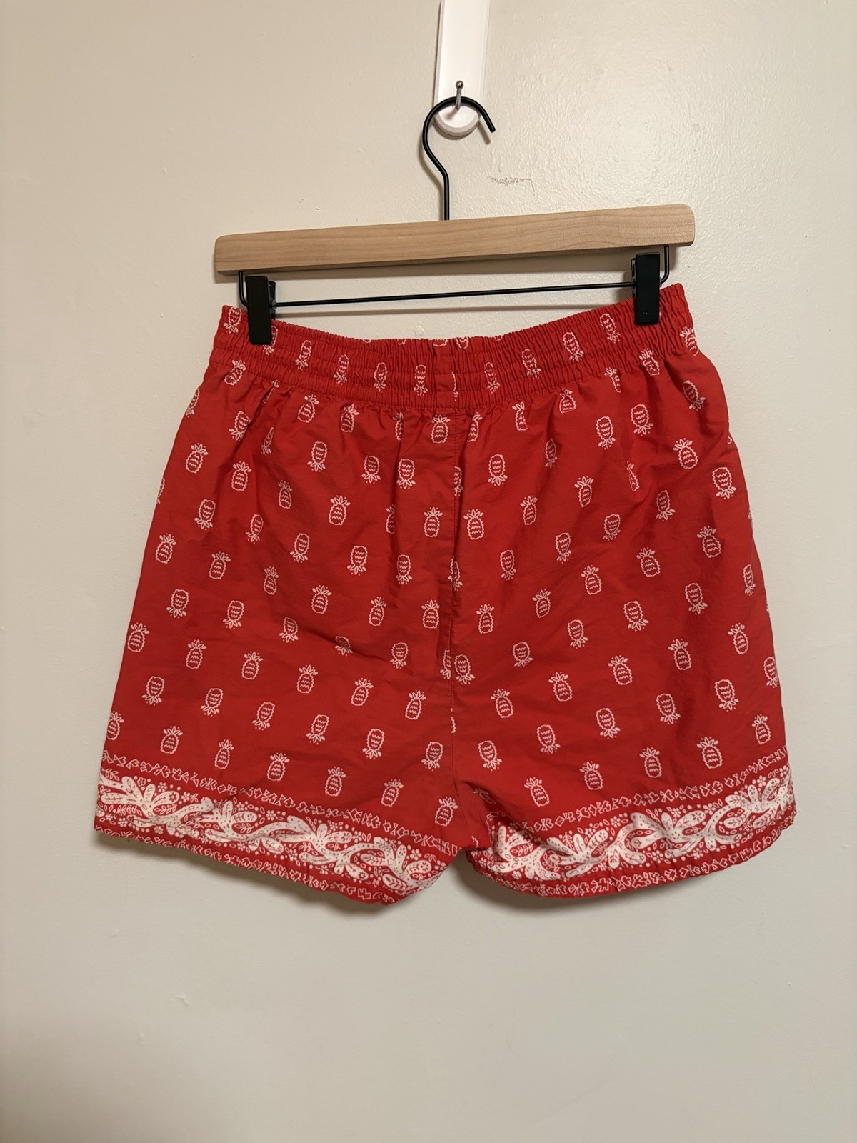 Vintage 1950s Cotton Swim Shorts Men’s Vintage Atomic Geometric Medium