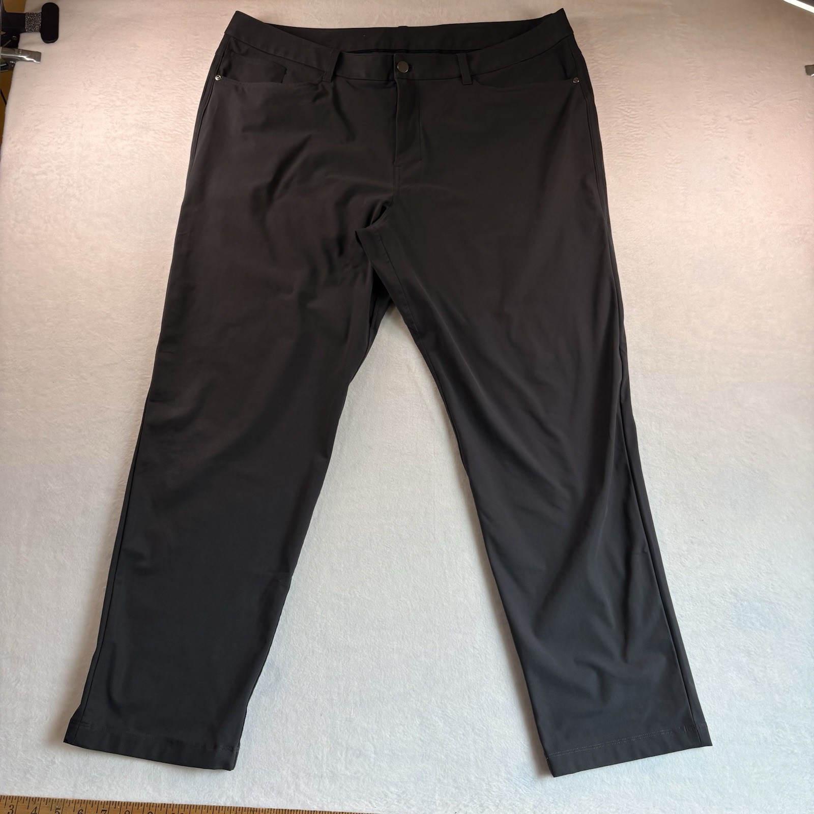 Lululemon Pants Mens 40×30 Gray ABC Classic Fit 5 Pocket Warpstreme Trouser