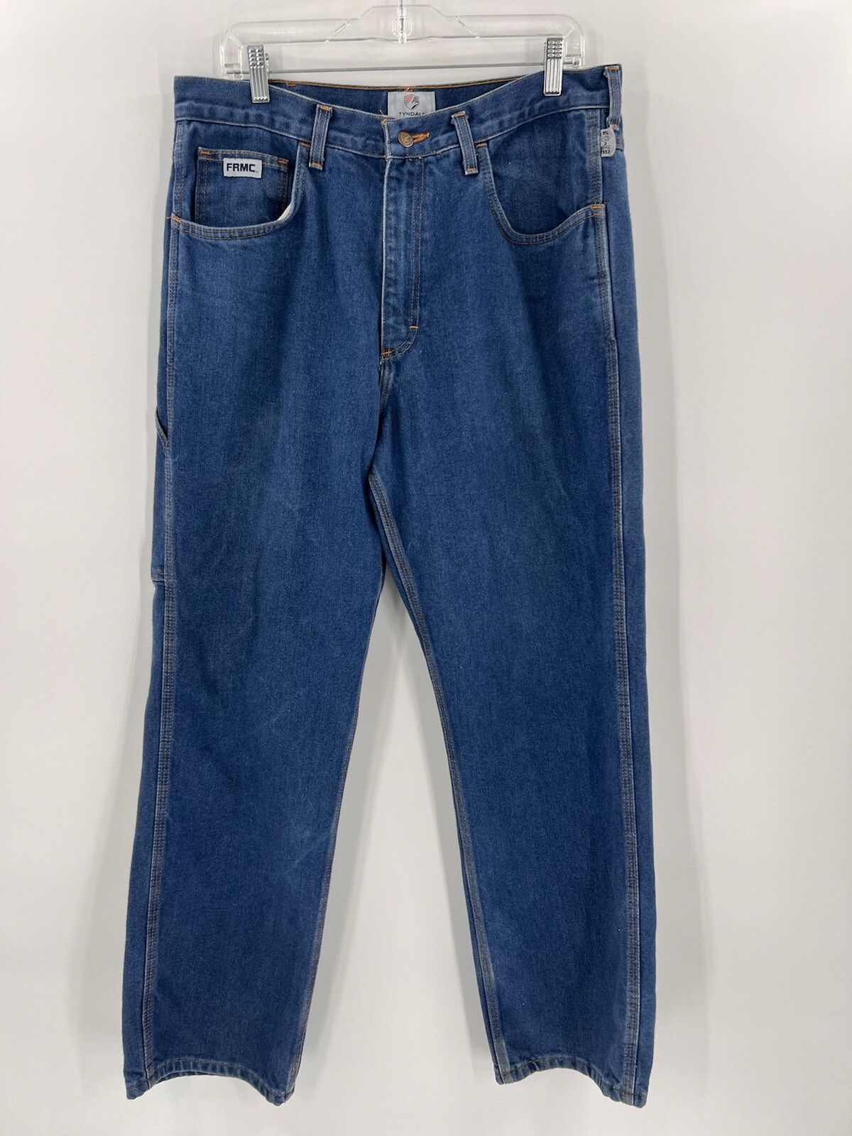 Tyndale FRMC Jeans Flame Resistant Pants F290T Blue Relaxed Carpenter 36×32 EUC