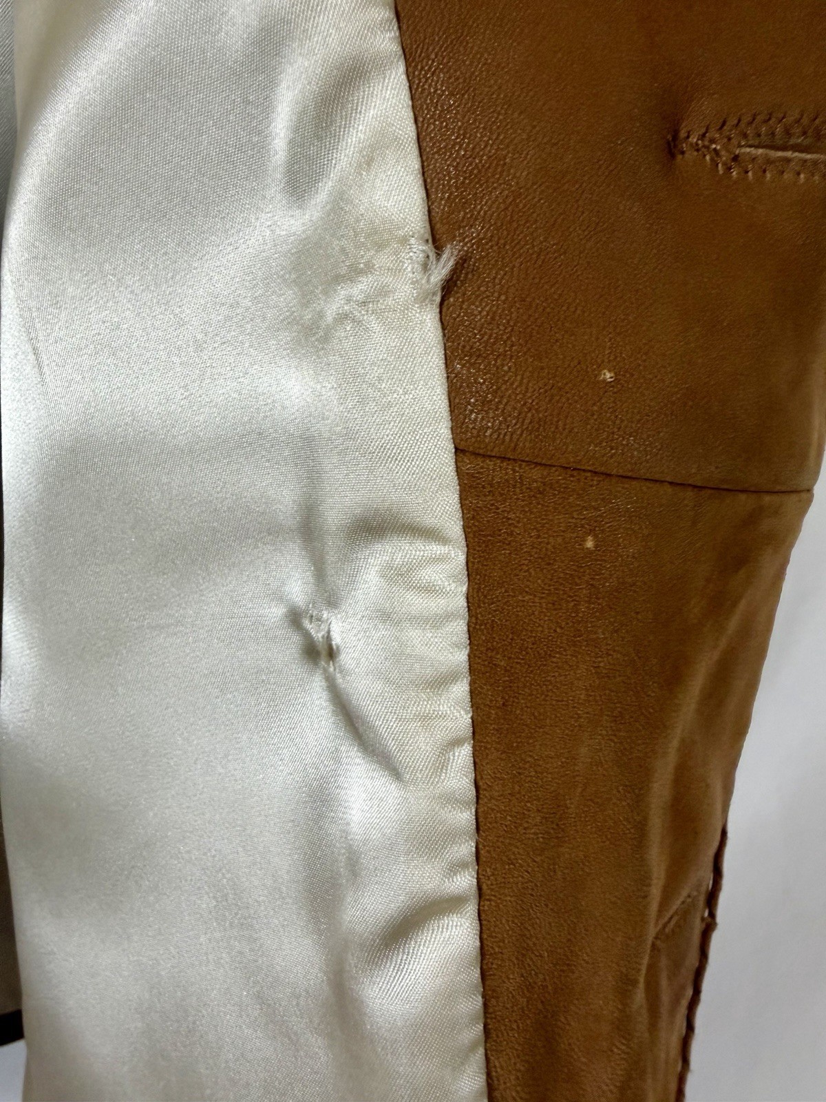Vintage Continental Leather Fashions Western Fringe Jacket USA Buffalo Nickel