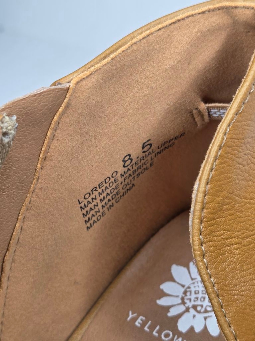 Yellow Box Loredo D’Orsay Platform Clogs Tan Women’s Size 8.5 Cognac Chunky Boot