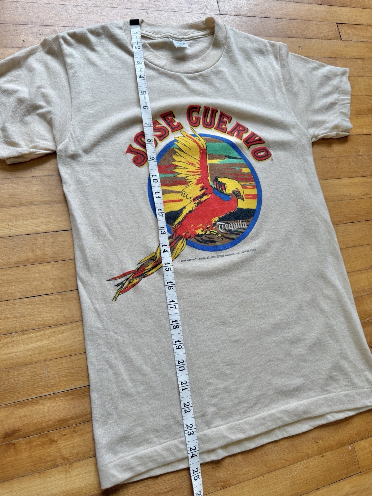 Vintage JOSE CUERVO Tequila Single Stitch T-Shirt 1985 XS/S 1980s CHED by Anvil