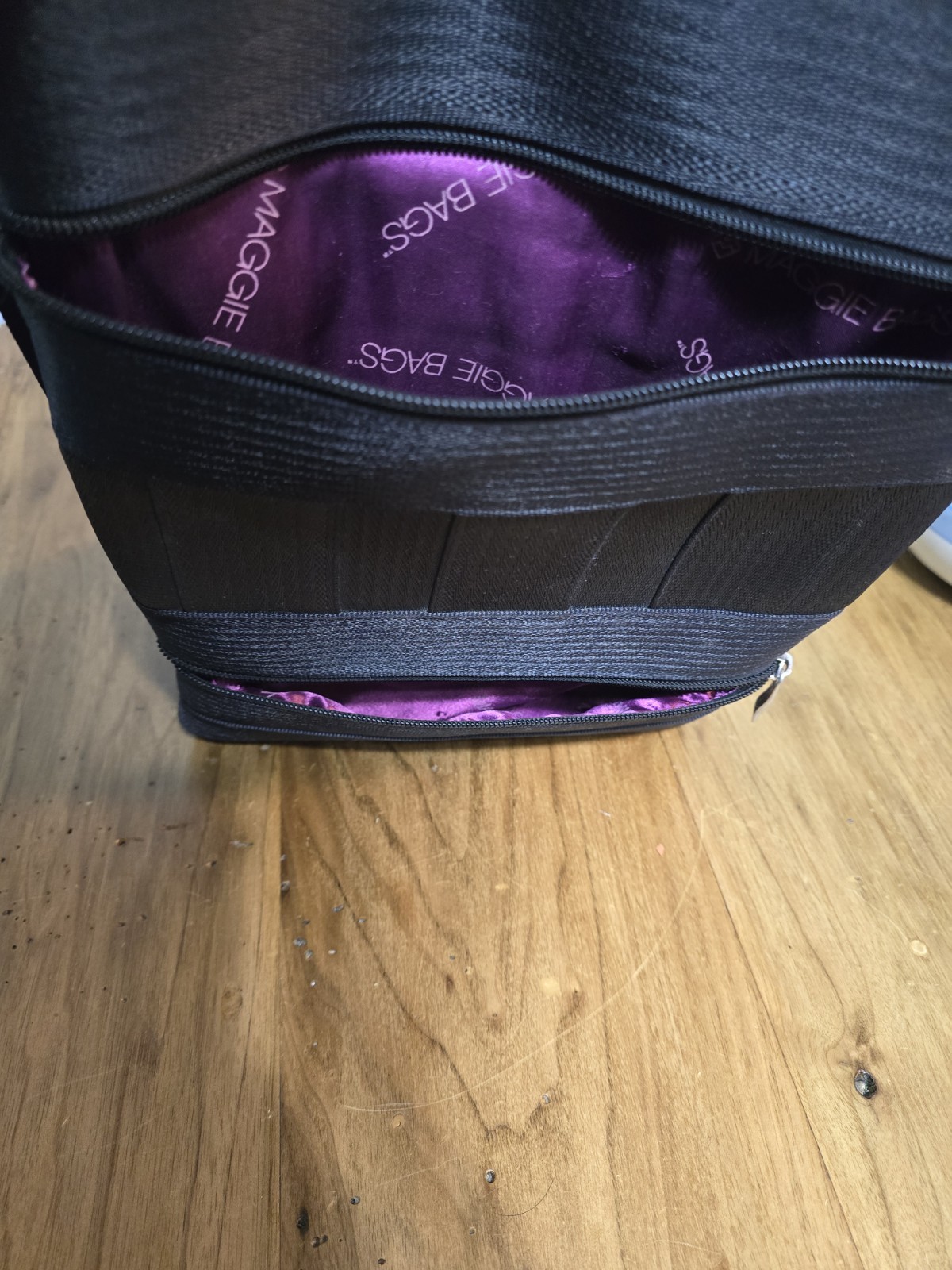 Maggie Bags The Betty Bag Black Seatbelt Crossbody Bag Purse