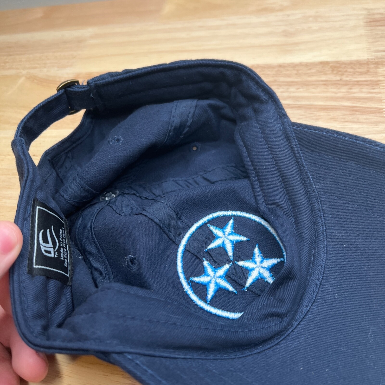 3 Star Hat Mens Adjustable Blue Strap Baseball Cap Dad Party Sports American