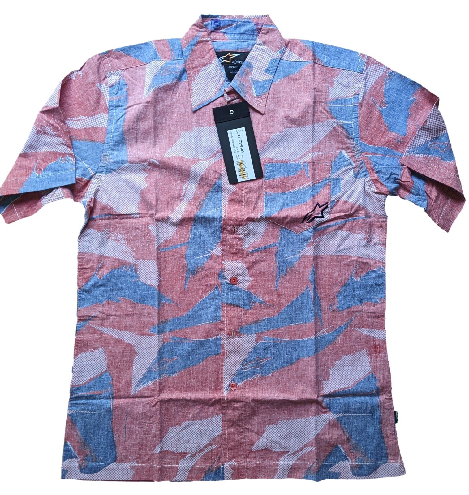 Alpinestars Men’s Short Sleeve Splat Camo Print Shirt Large