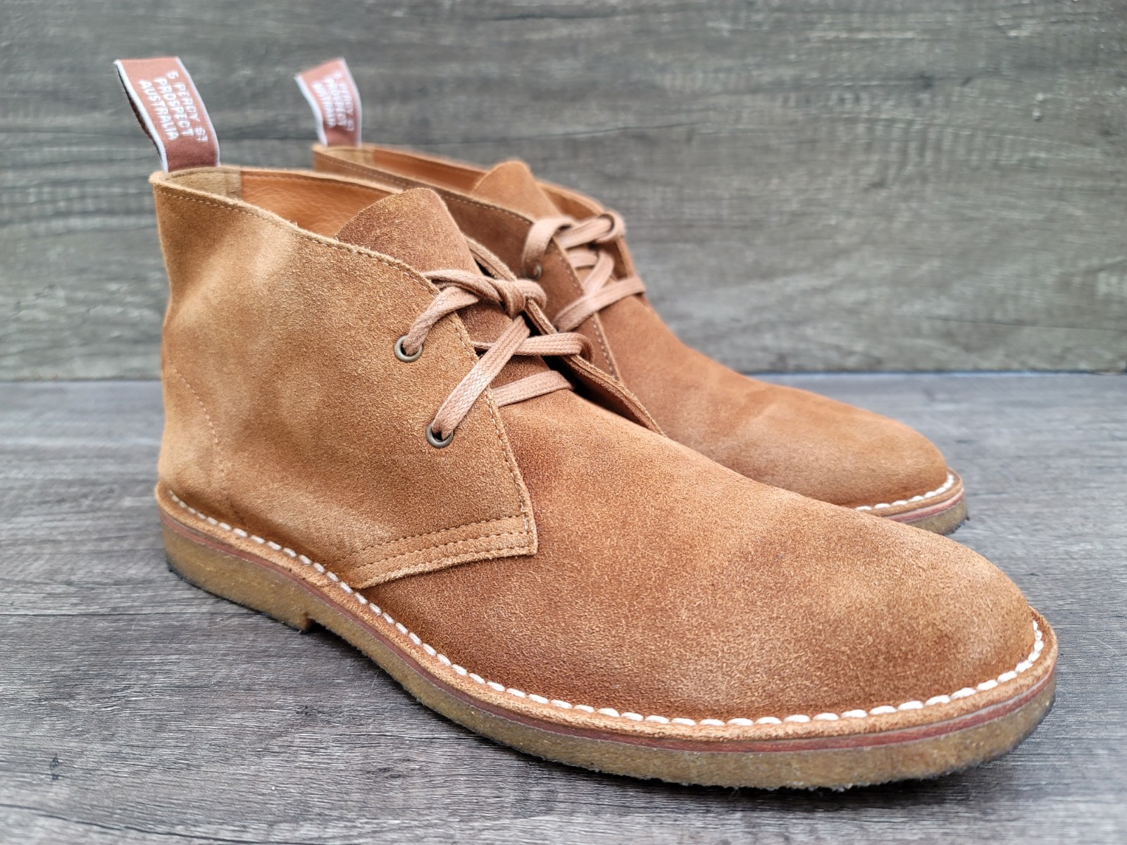 R.M. Williams Desert Chukka Tan Suede Boots Sz 10 US 11