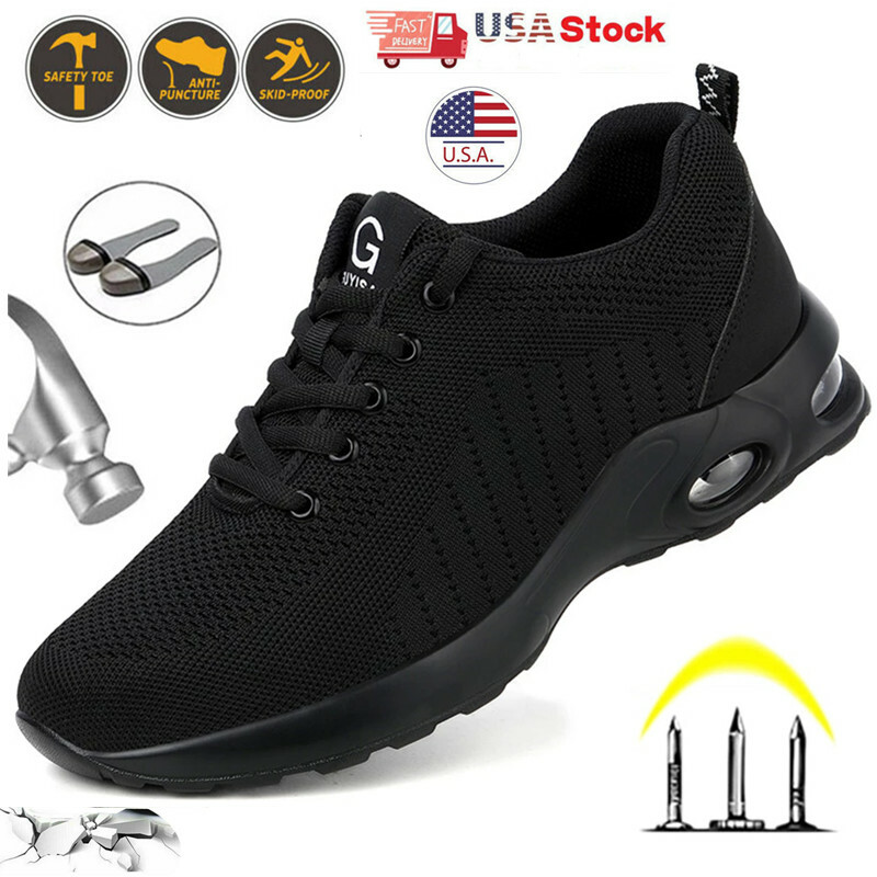 Mens Work Sneaker Walking Indestructible Steel Toe Safety Shoes Hiking summer US