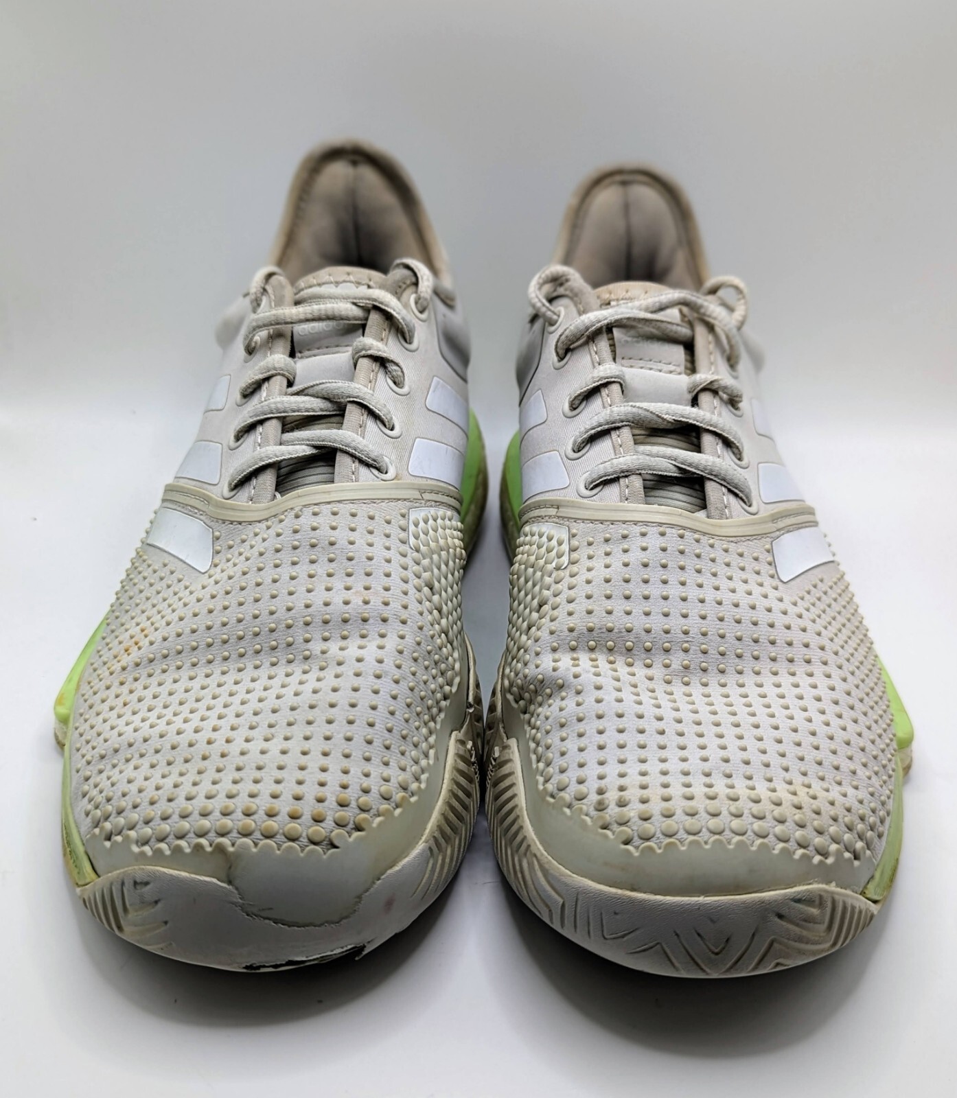 Adidas SoleCourt Boost Gray & Mint Green Womens Size 8.5 Tennis Shoe SEE PHOTOS