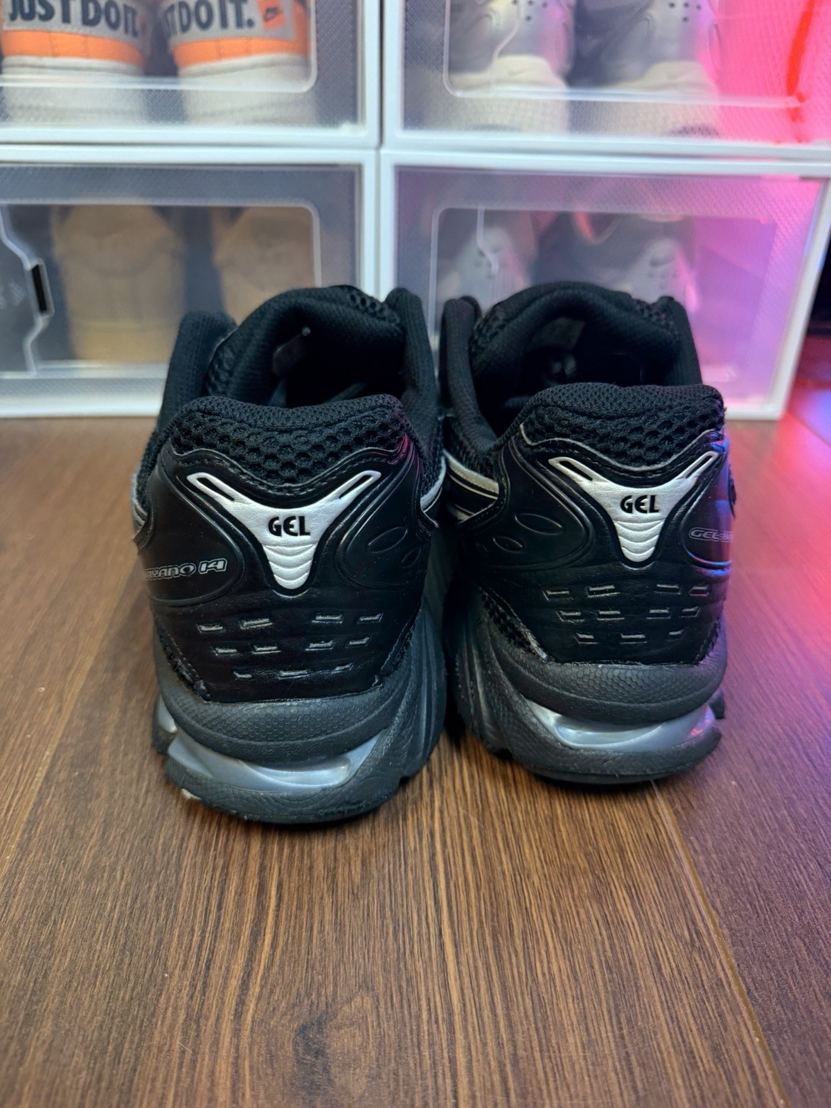 ASICS GEL-KAYANO 14 sneaker shoes color Black/Pure Silver