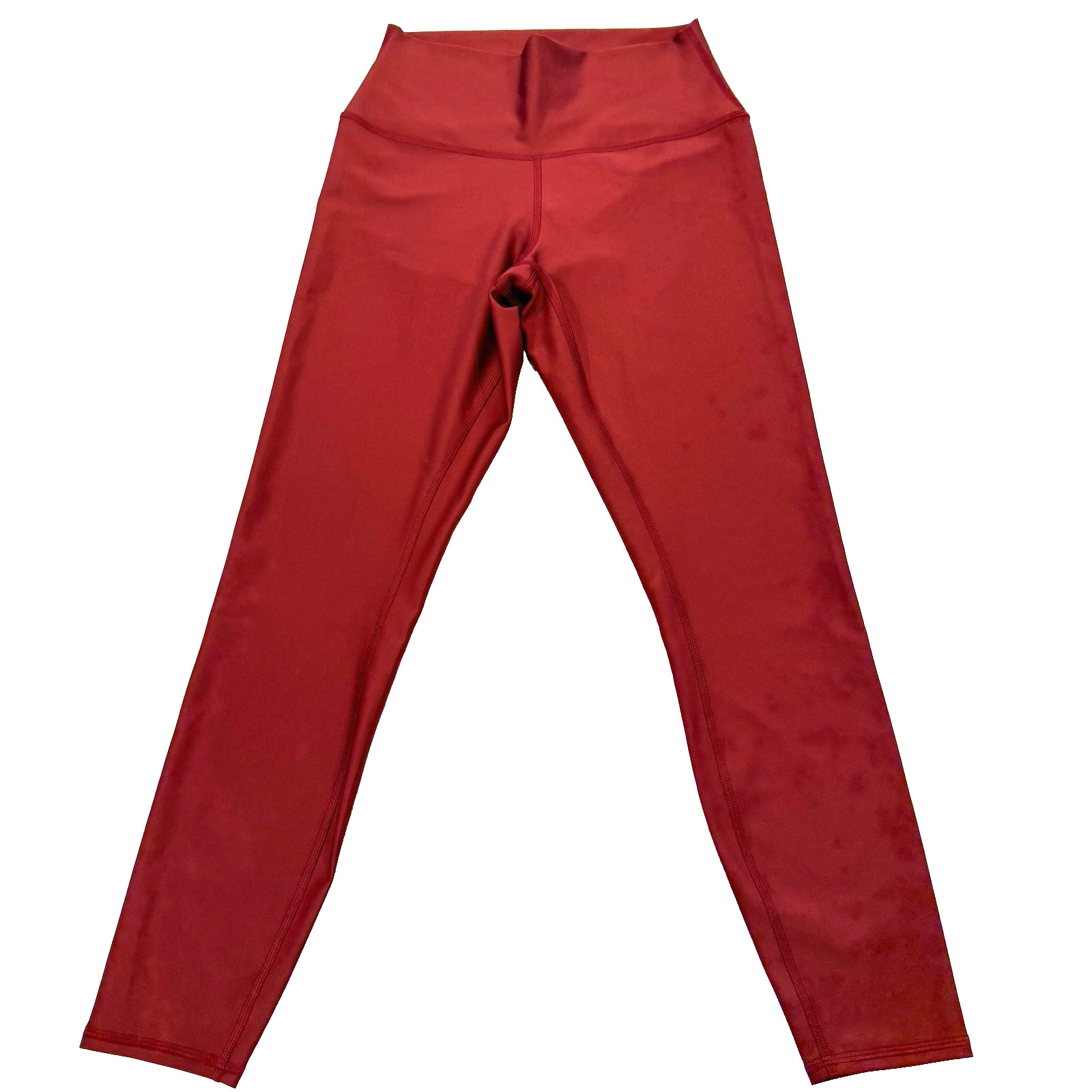 Alo Yoga Airlift Leggings High Waist Burgundy Shiny Full Length M Women’s EUC