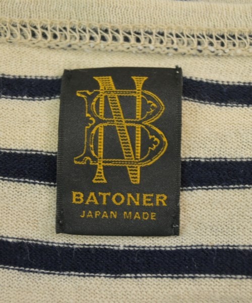 BATONER T-shirts/Cut & Sewns BeigexBlack(Border) 1(Approx. S) 2200683956047