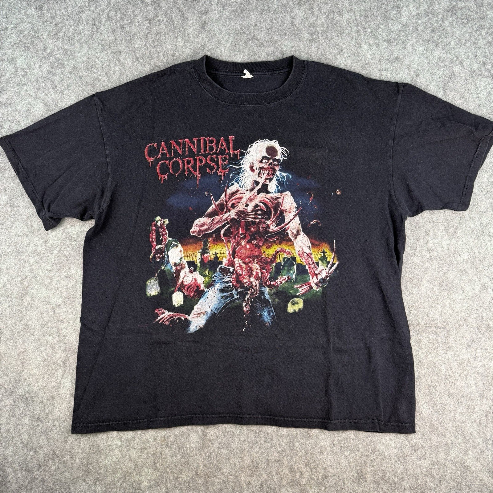 Vintage Cannibal Corpse T Shirt Mens Size L Eaten Back To Life Anvil
