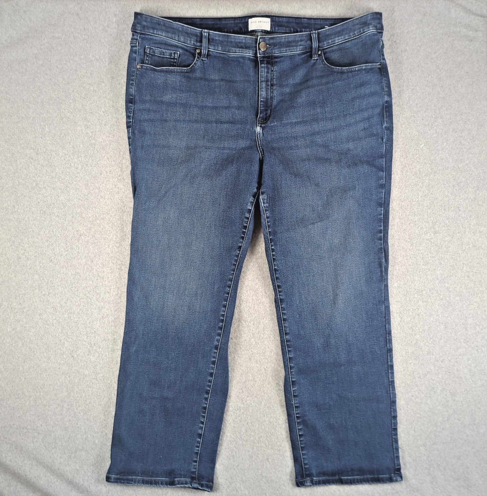Lane Bryant Jeans 26 Plus Signature Fit Straight 48X30 Medium Wash 13″ Rise