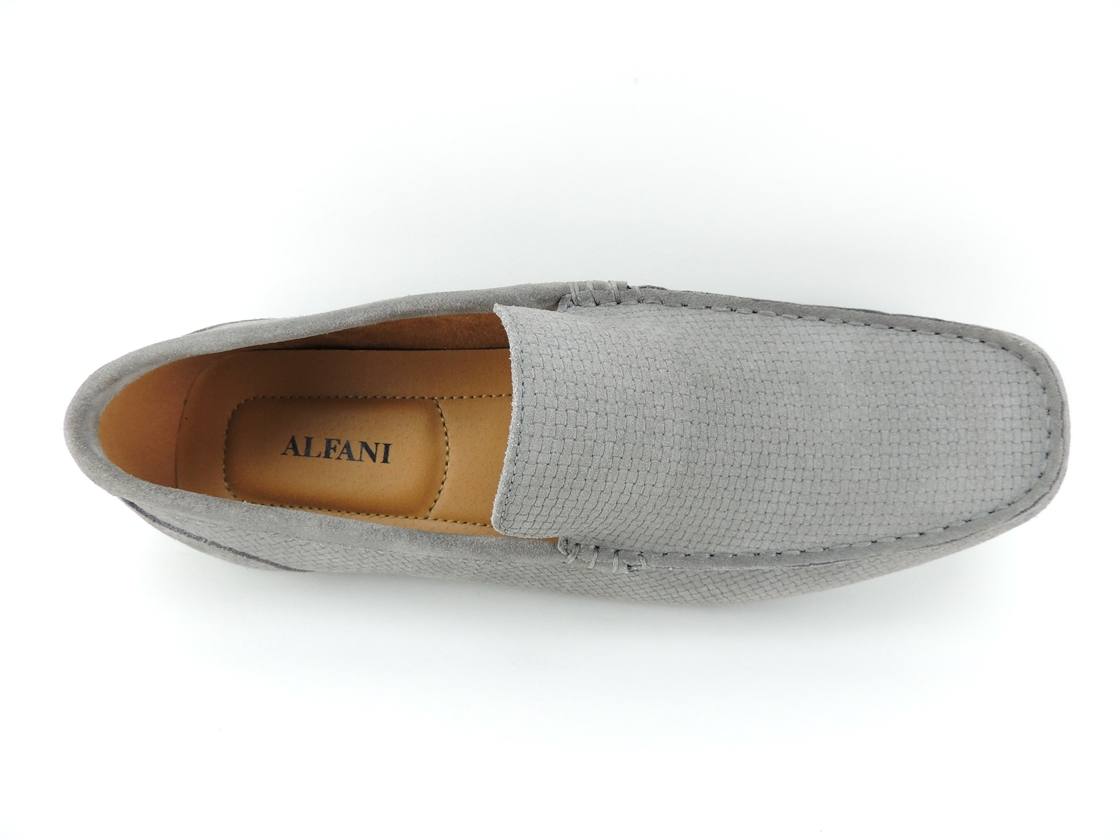 Alfani Men’s Kendric Textured Drivers Tornado Grey Suede Size 10 M